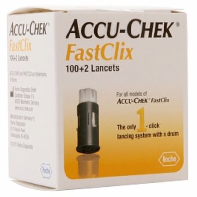 ACCU-CHEK FastClix Lancets 102 Each (Pack of 6)