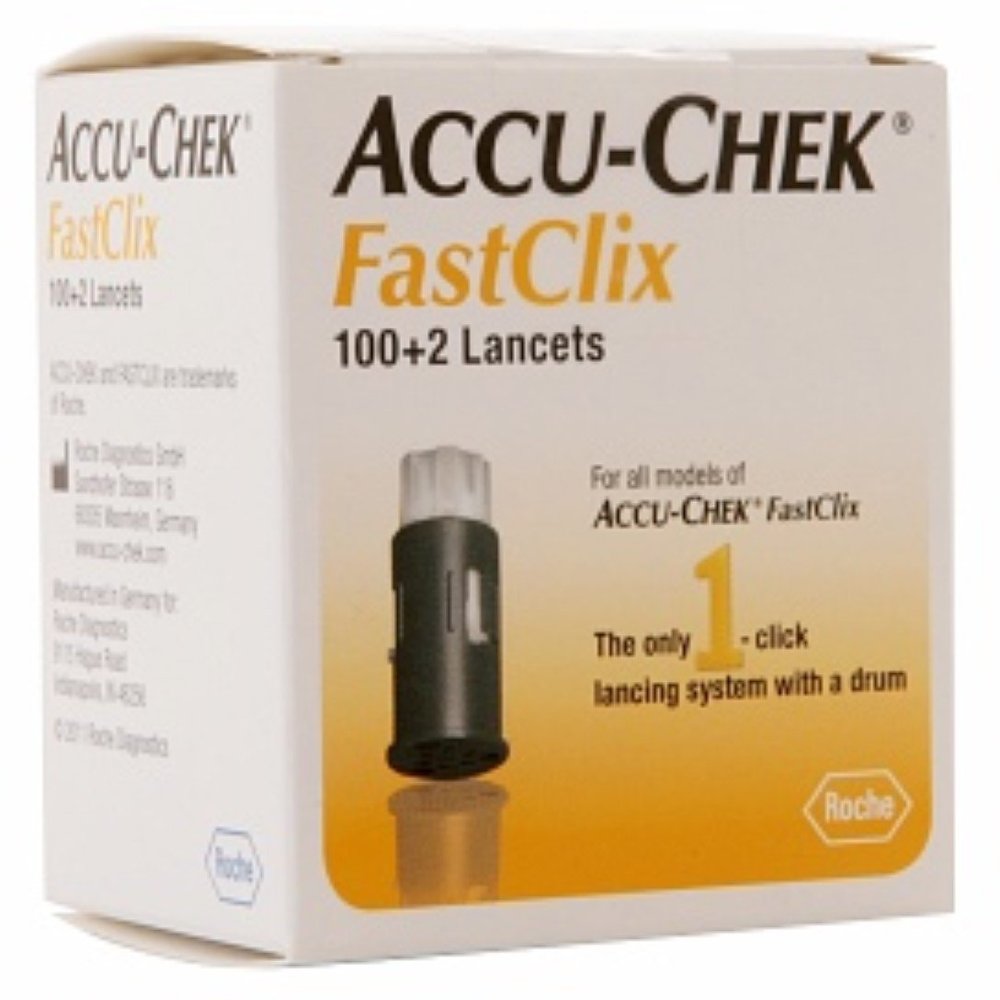 ACCU-CHEK FastClix Lancets 102 Each (Pack of 6)