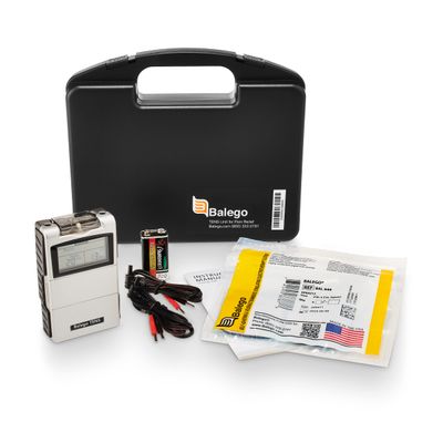 Balego TENS Machine Digital 100mA Edition with Kit, Placement Chart and 5 Therapy Modes for Pain Relief