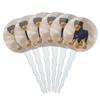 Set of 6 Cupcake Picks Toppers Decoration Dog Puppy - Rottweiler view 1
