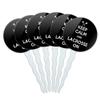 Set of 6 Cupcake Picks Toppers Decoration Keep Calm and H-O - Lacrosse On Sports - Keep Calm and view 1
