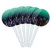 Set of 6 Cupcake Picks Toppers Decoration Places and Things - New York Skyline Night City Empire State NYC view 1