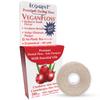 Eco-Dent VeganFloss Dental Floss, Waxed, Cranberry-Aloe - Floss with Vegan Plant-Based Wax, Recyclable Cardboard Packaging, 100 Yds + DailyRinse Single-Use Pack view 1