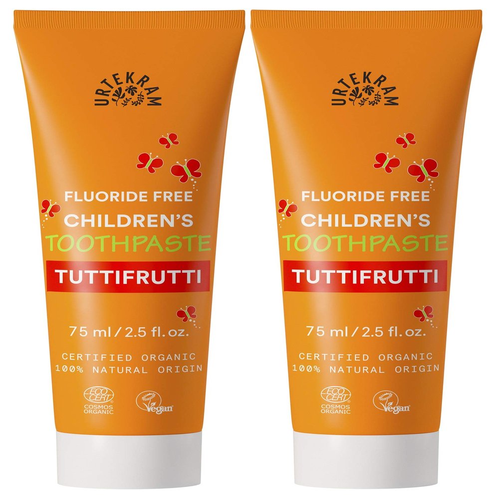 Urtekram Organic Children's Tutti Fruitti Toothpaste 75ml (2 Pack)