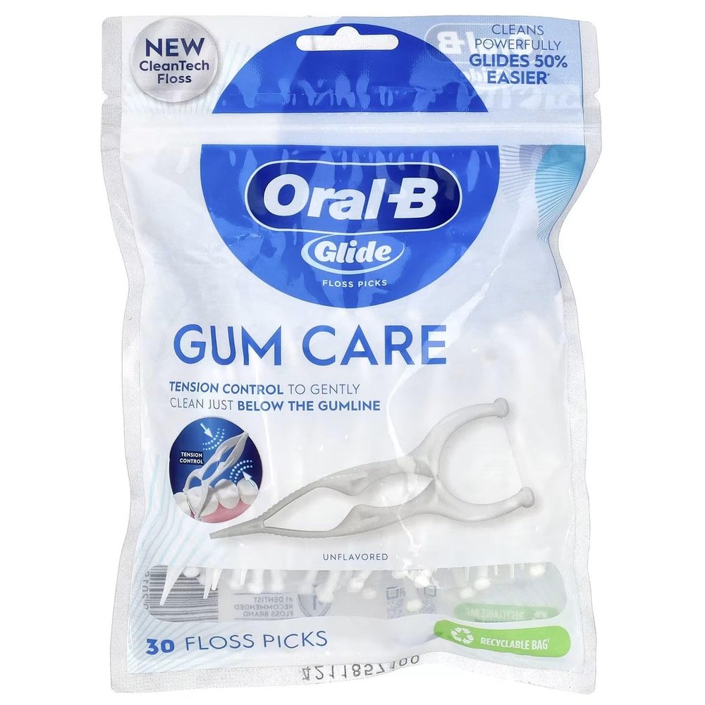 Oral-B Glide Gum Care Floss Picks, 30 Each (Value Pack of 7)