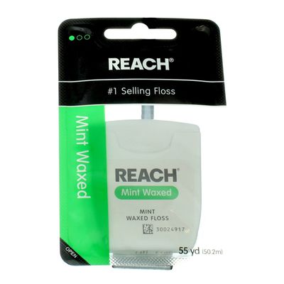 Reach Mint Waxed Floss 55 Yards (Pack of 4)