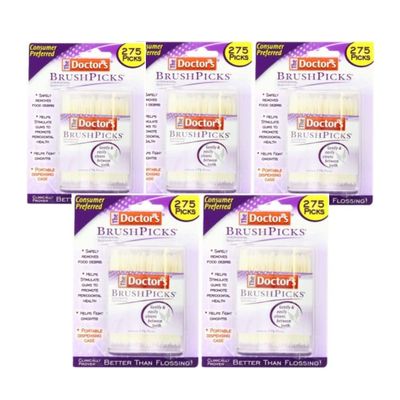 The Doctor's BrushPicks Interdental Toothpicks (275 Count (Pack of 5))