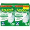 Polident 3 Minute, Antibacterial Denture Cleanser 120 ea (Pack of 2) view 1