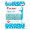 PLACKERS Twin-Line Dental Flossers, Cool Mint 75 each(Pack of 10) view 1