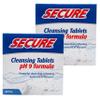 Secure Daily Cleansing Tablets - pH 9 Formula Thoroughly Cleans Dentures - Fights Odors, Stains & Germs - For Dentures, Nightguards, Retainers & Partials - 32 Tablets (2 Pack) view 1