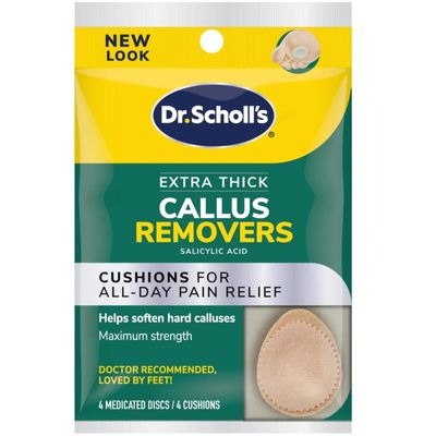 Dr. Scholl's Extra Thick Callus Removers 4 Cushions ea (Packs of 9)