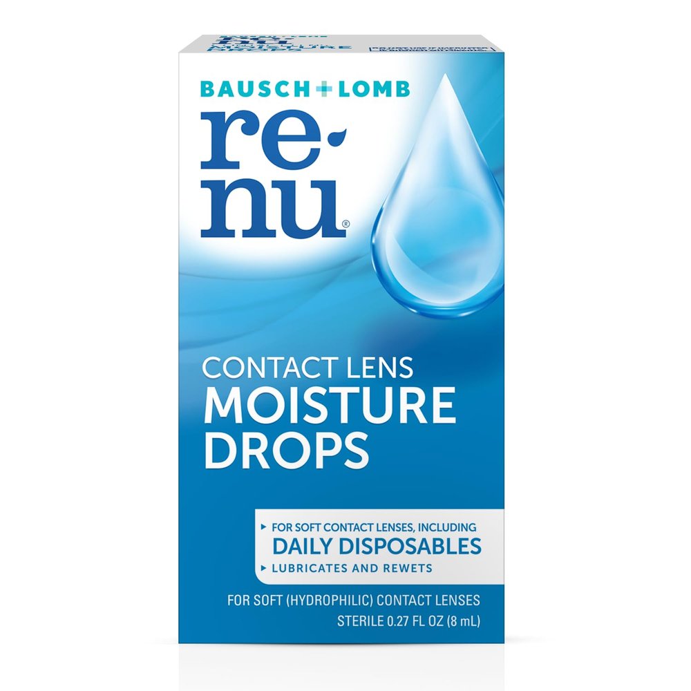Renu MultiPlus Lubricating & Rewetting Drops from Bausch + Lomb 8 mL (0.27 fl. oz.) - Pack of 3