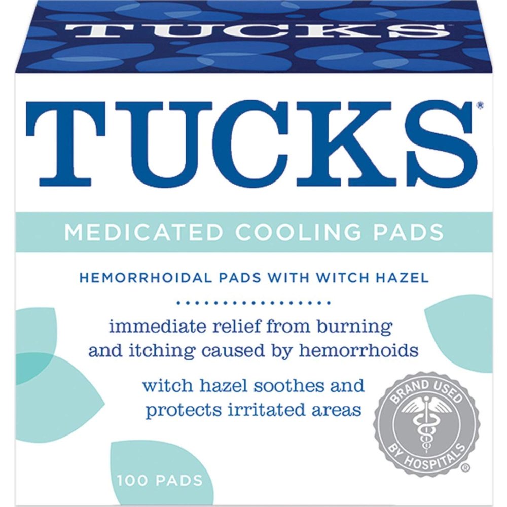 TUCKS Medicated Cooling Pads 100 Each (Pack of 6)