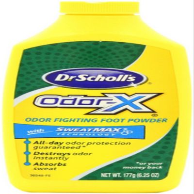 Dr. Scholl's Odor-X Odor Fighting Foot Powder 6.25 oz (Pack of 6)