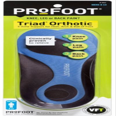 ProFoot Triad Insoles Men's Fits All 1 Pair (Pack of 5)