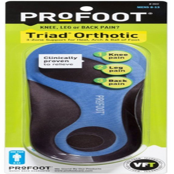 Pro Foot Triad Insole Men Size 8-13, Value Pack of 12