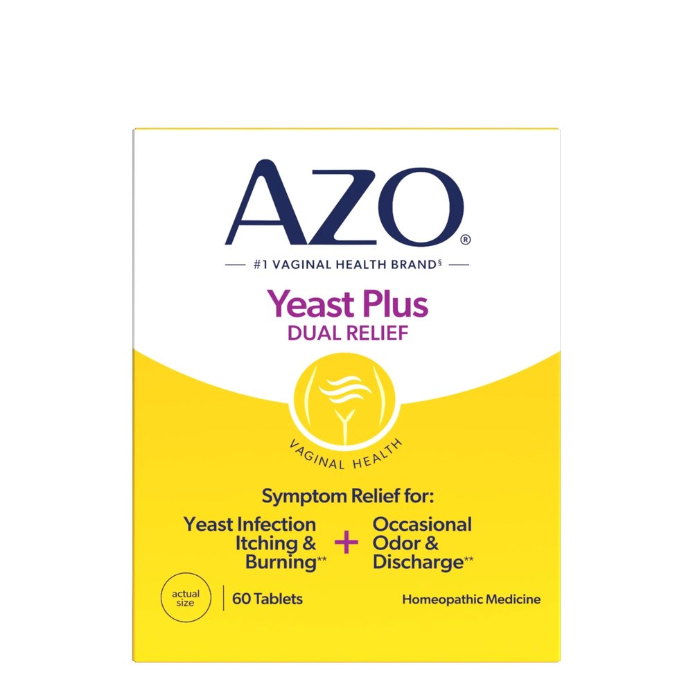AZO YeastPlus Tablets 60 Count (Pack of 12)