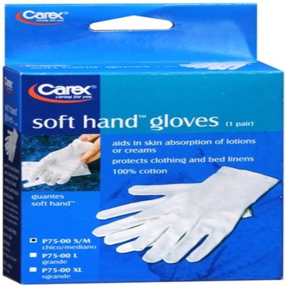 Carex Soft Hand Gloves Small/Medium P75-00 1 Pair (Pack of 4)