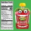 Mott's No Sugar Added Strawberry Applesauce, 3.2 oz clear pouches, 12 count view 2