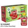 Mott's No Sugar Added Strawberry Applesauce, 3.2 oz clear pouches, 12 count view 4