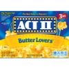 Act II Butter Lovers Microwave Popcorn (Pack of 2) 8.25 oz Boxes, 3 Bags per Box view 1