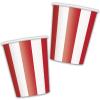12oz Red Striped Paper Cups, 6ct view 3