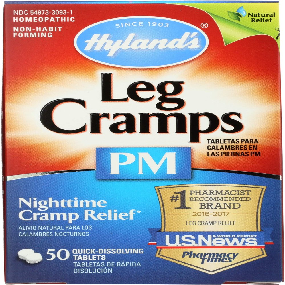 Hyland's Leg Cramps PM With Quinine (Cinchona officinalis)Tablets 50 ea