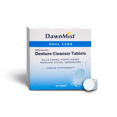 Dukal DEN6283 Dawn Mist Denture Cleanser Tablet, 40 ct., Pack of 960