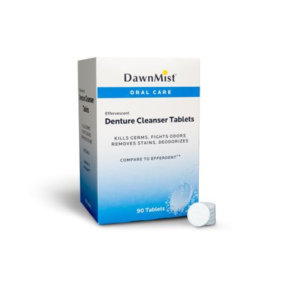 Dukal DEN6290 Dawn Mist Denture Cleanser Tablet, 90 ct., Pack of 2160