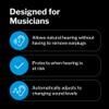 Etymotic MusicPro - High-Fidelity Electronic Musician Earplugs with Active Hearing Protection - Includes Multiple Eartips for Universal Fit view 2