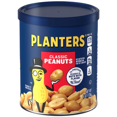 PLANTERS Classic Peanuts, 6 Ounce, 8-Pack, Classic Nuts