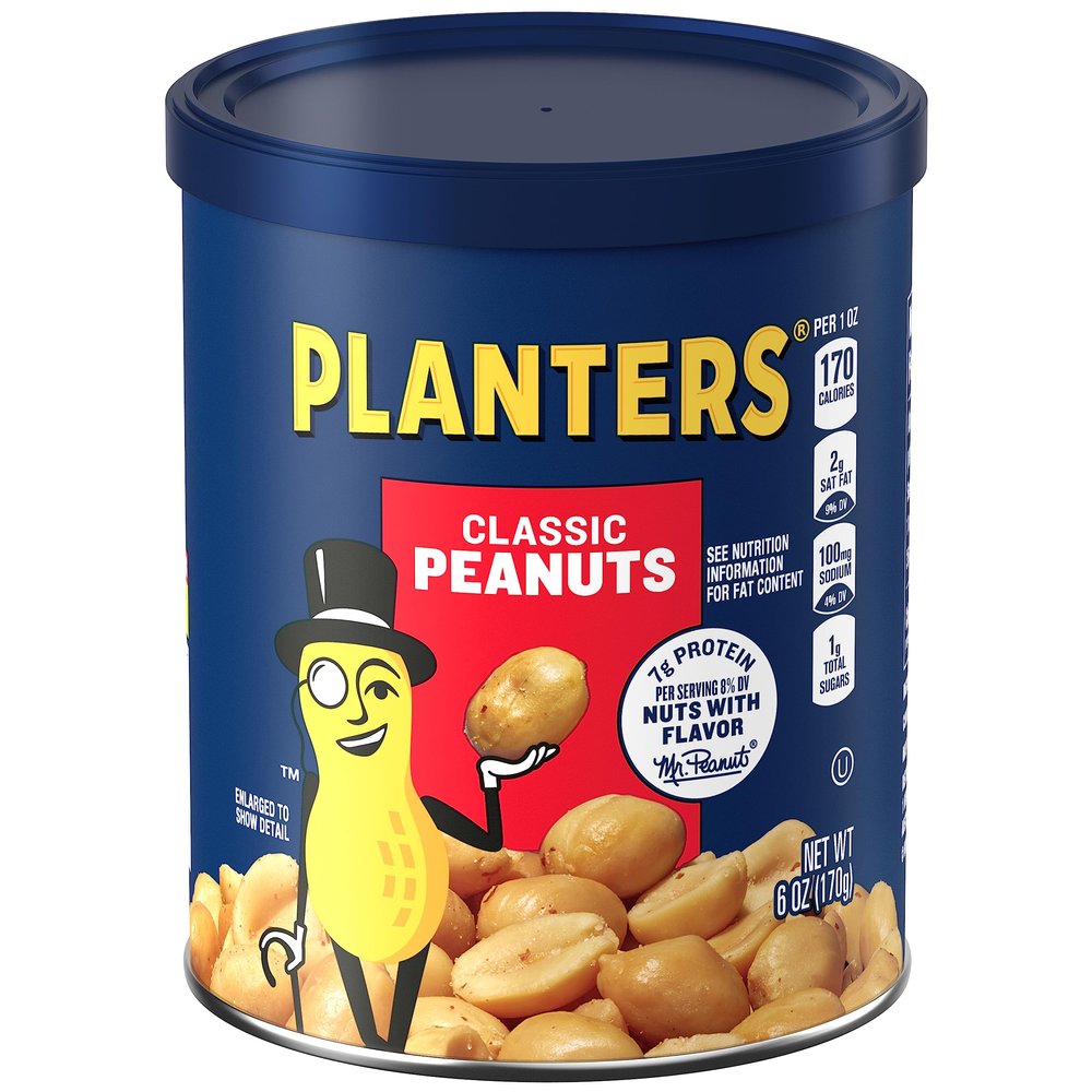 PLANTERS Classic Peanuts, 6 Ounce, 8-Pack, Classic Nuts