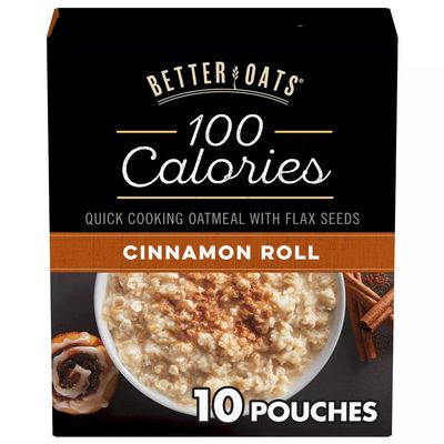 Better Oats OAT FIT Instant Oatmeal CINNAMON ROLL 9.8oz (3 Pack)