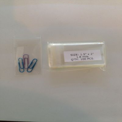 1000 Pcs 1.5 x 2 Inch Crystal Clear Resealable Cello/Cellophane Bags