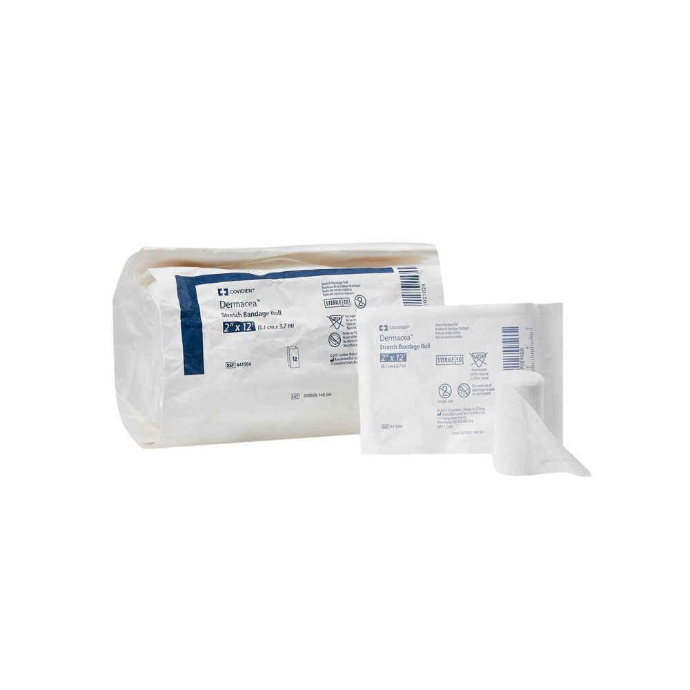 2270606 Dermacea Bandage Sterile 2" Roll 96 Per Case Sold As Case Pt# 441504 by Covidien