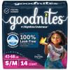 Goodnites Girls' Nighttime Bedwetting Underwear, Size S/M (43-68 lbs), 14 Ct, Packaging May Vary view 1