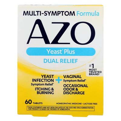 AZO Yeast Plus Tablets, 60 Count