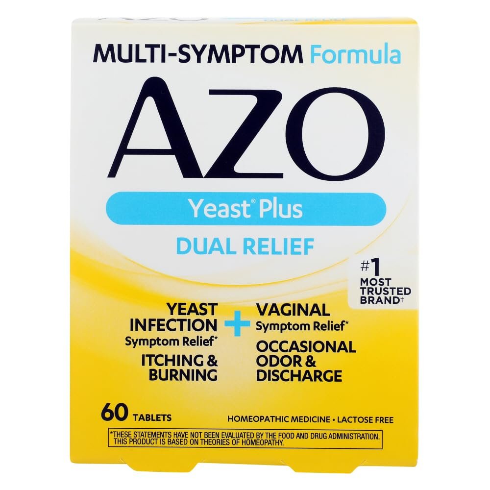 AZO Yeast Plus Tablets, 60 Count