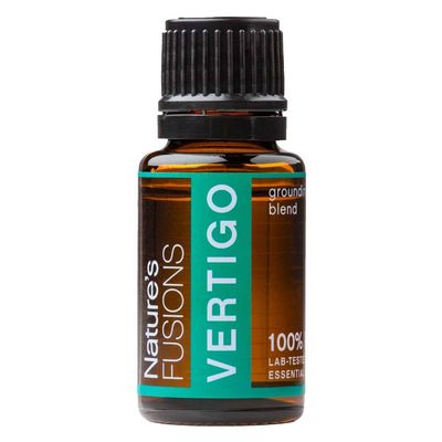 Nature's Fusions Vertigo Relief, Ginger Oil Nausea Relief Essential Oil Blends (15ml) - Fast-Acting Motion Sickness Relief, Morning Sickness Relief, Dizziness Relief, & Vertigo Medicine w/ Peppermint