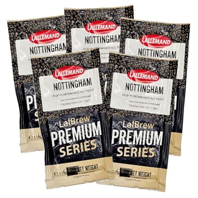 Danstar Lallemand Nottingham Ale Yeast - 5 Packets Multicolor 11g Nottinghamx5