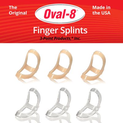 3-Point Products Oval-8 Finger Splint, Support and Protection for Arthritis, Trigger Finger or Thumb, and Other Finger Conditions, Size 7 (Pack of 3)