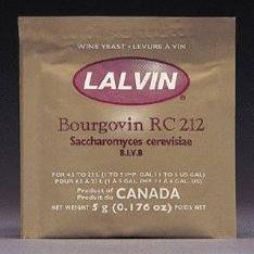 Lalvin Bourgovin RC-212 Wine Yeast, 5 grams - 100-Pack
