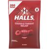 HALLS Cough and Throat Relief Cherry Cough Drops, Bulk Pack, 200 Drops view 1