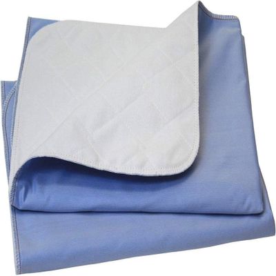 Big Size Washable Bed Pad / XXL Incontinence Underpad - 36 X 72 - Mattress Protector - Blue