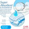 Big Size Washable Bed Pad / XXL Incontinence Underpad - 36 X 72 - Mattress Protector - Blue view 3