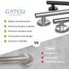 Gatco 886 Latitude II 18" Residential Grip Bar, Chrome | Wall Mounted 18 Inch Grip Bar for Bathroom view 2