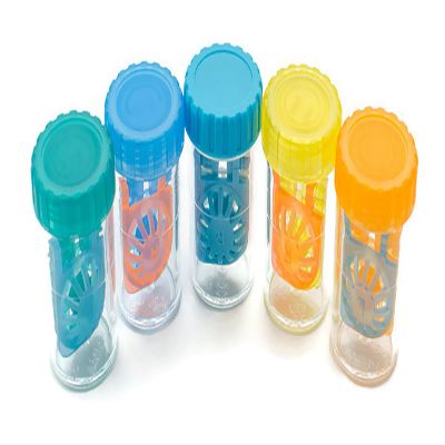 Color Contact Lens Barrel Cases, Contact Lens Washer Cleaner Contact Lens Case, Lens Cleaning Container for Everyday Use, Contact Lens With Lightweight and variant Colors Cases | 10 Pieces