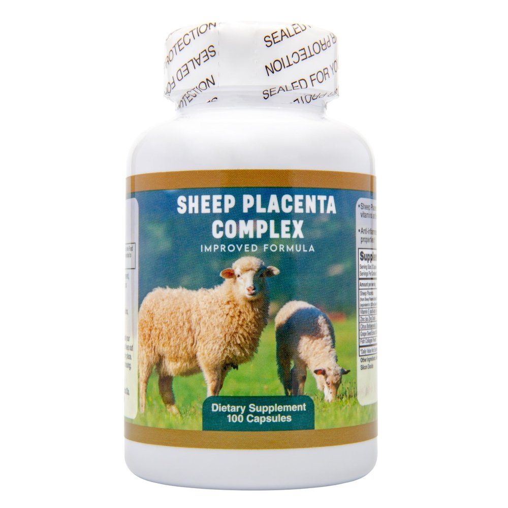 8 x Sheep Placenta Complex 100 Capsules, Make In USA, FRESH , New Item Good Product !!