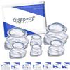 Cupping Warehouse Advanced (Hard) Supreme 6 DEEP PRO 6065 Professional Silicone Cupping Set 6-Piece - Deep Tissue Myofascial Release & Pain Relief Therapy view 1