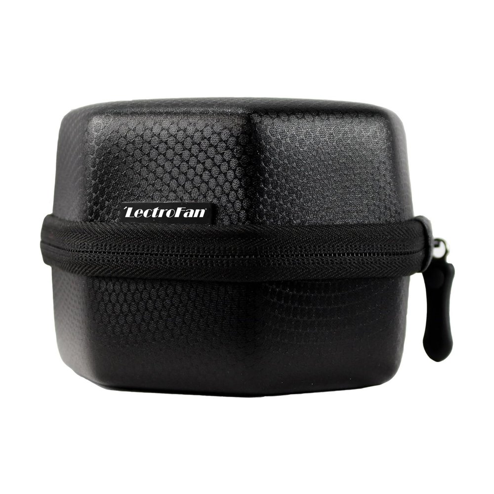 Adaptive Sound Technologies LectroFan Travel Case - Travel Case for LectroFan Sleep Sound Machine - Protective Case for LectroFan Sleep Device - Lightweight EVA & Silicon Rubber - Zip Close - Black
